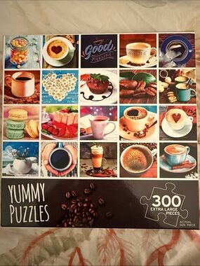 300-Piece Coffee & Sweets “Love Coffee” Jigsaw Puzzle - Brown